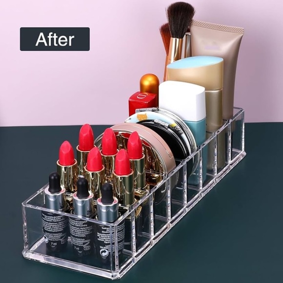 Premium Acrylic Quality 8 Blush Bronzer Highlighter Compact Holder Organizer - Picture 8 of 8